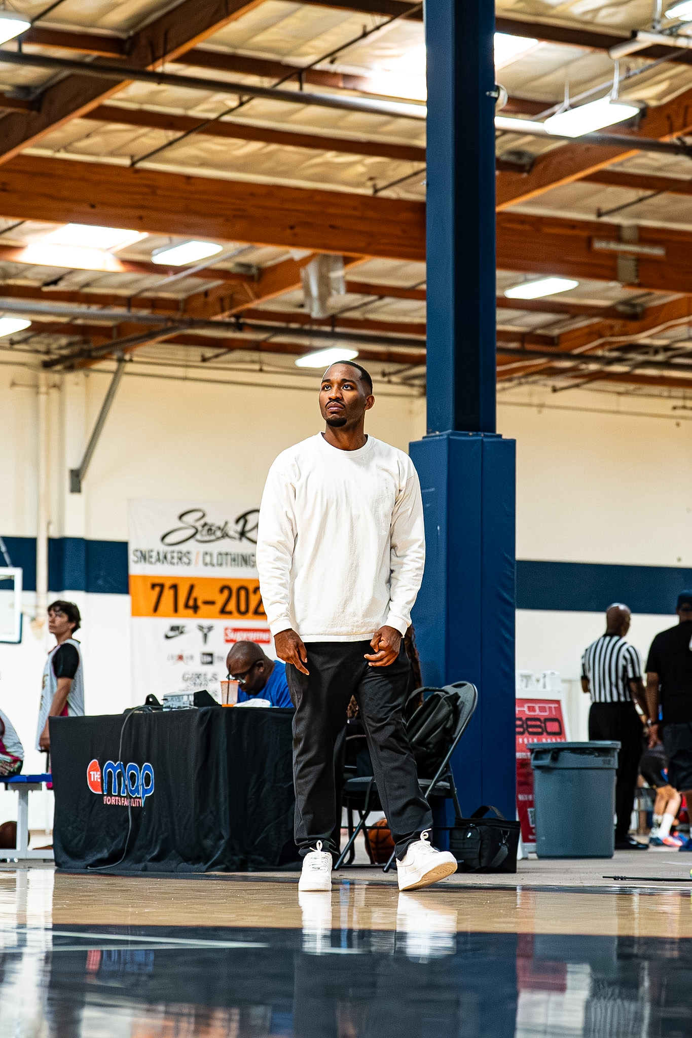 Xavier Thompson at the gym